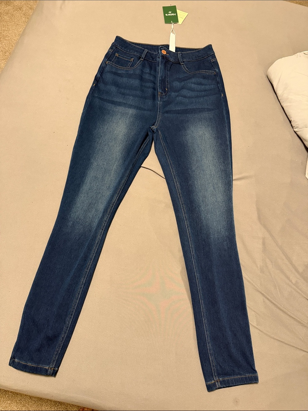 Halara Flex™ Denim High-Waisted Casual Skinny Jeans with Pockets